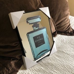 CHANEL N°5 Fragrance Mirror Framed Blue Perfume
